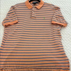 POLO Ralph Lauren Men’s Striped Coral Polo Shirt